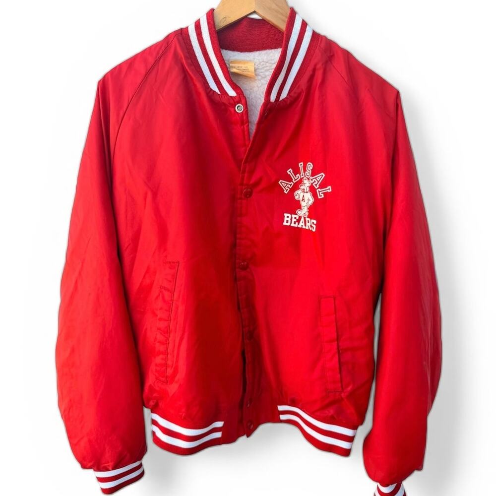 Allis-Chalmers Coats, Jackets & Vests Vintage Bears Varsity Jacket Mens L Red